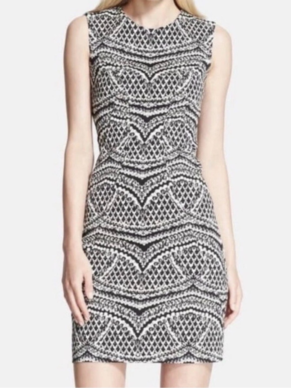 Diane von Furstenberg DVF Pentra Sleeveless Sheath Dress Sz.4
